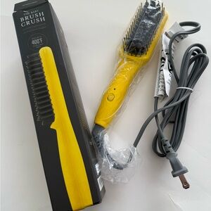 Drybar Yellow Hair Straightening Brush with Black Bristles